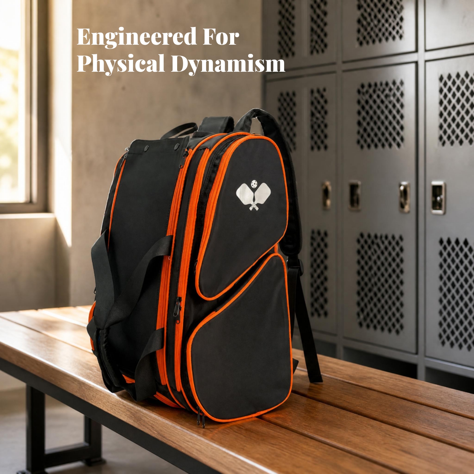 Backpack Racket Bag - Racket Travel Bag Zippered Pickleball Backpack