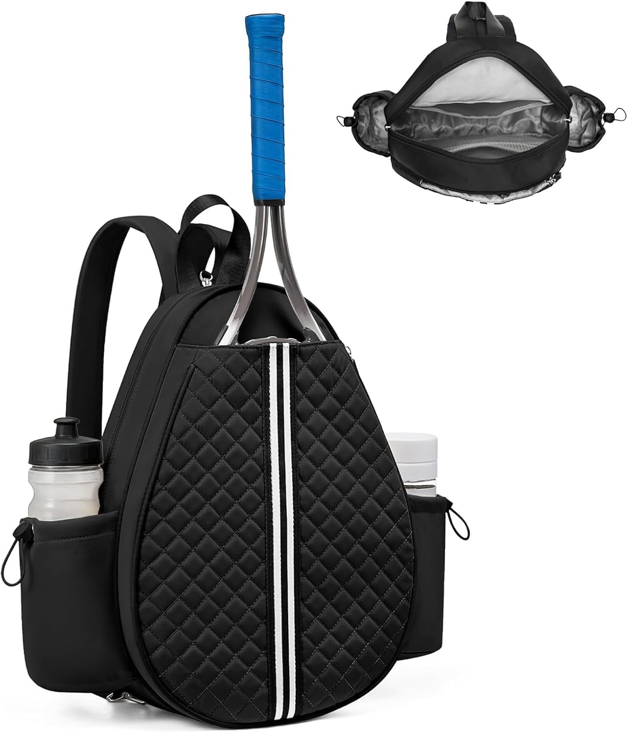 Backpack Racket Bag - Garvee for Tennis Pickleball Badminton Quilted