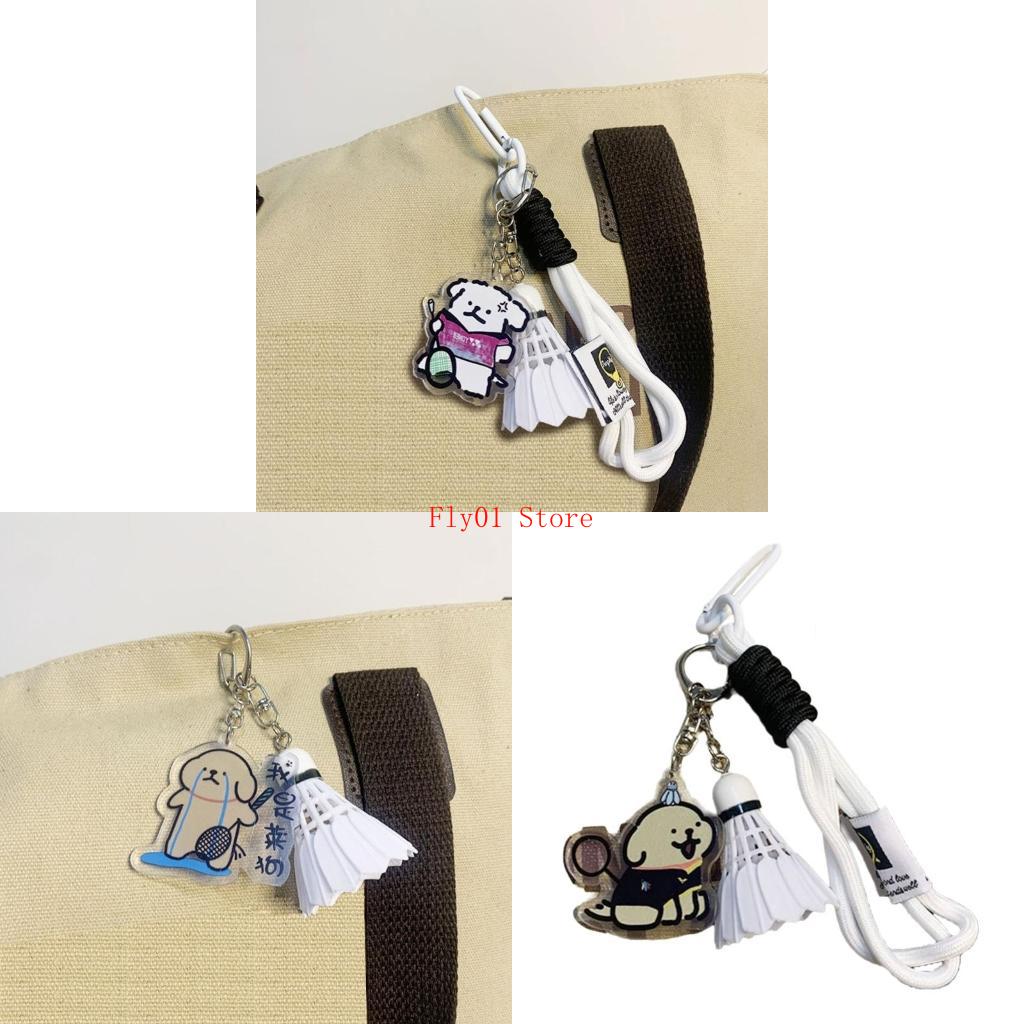 Badminton Lovers - Badminton Pendant Small Keychain Acrylic Rings