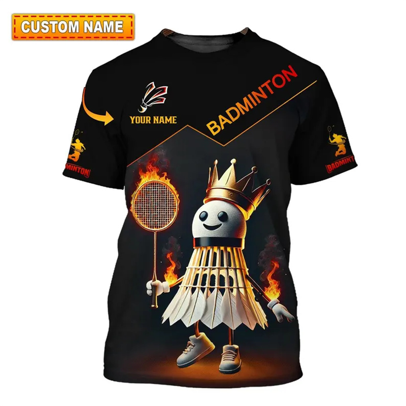 Badminton Anime - Badminton Sport T-shirt Men's Clothing Cool