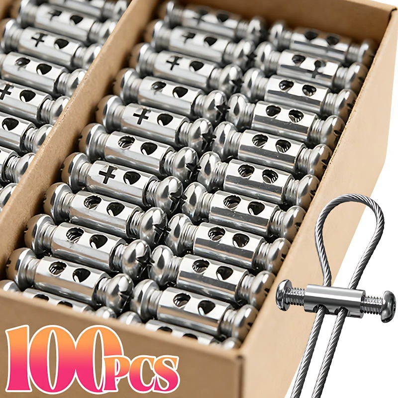 10-100Pcs Adjustable Wire Rope - String Tension Clip 评论和价格