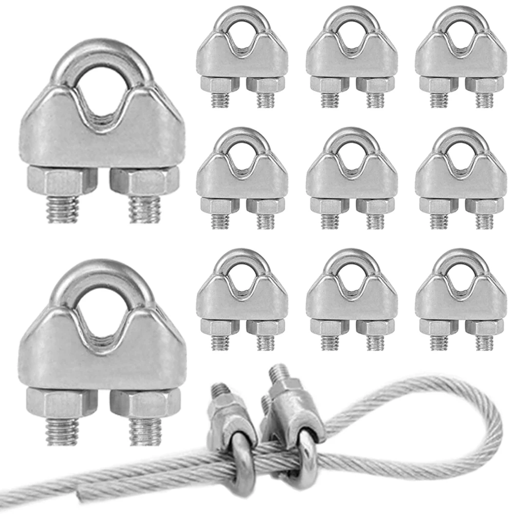 12Pcs U Type M3 Cable Clamps 3 - String Tension Clip 评论和价格