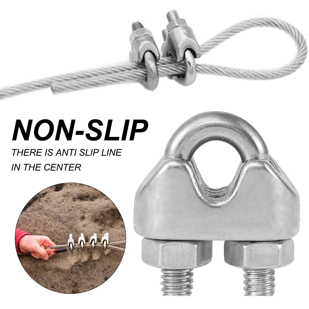 12Pcs U Type M3 Cable Clamps 3 - String Tension Clip 评论和价格