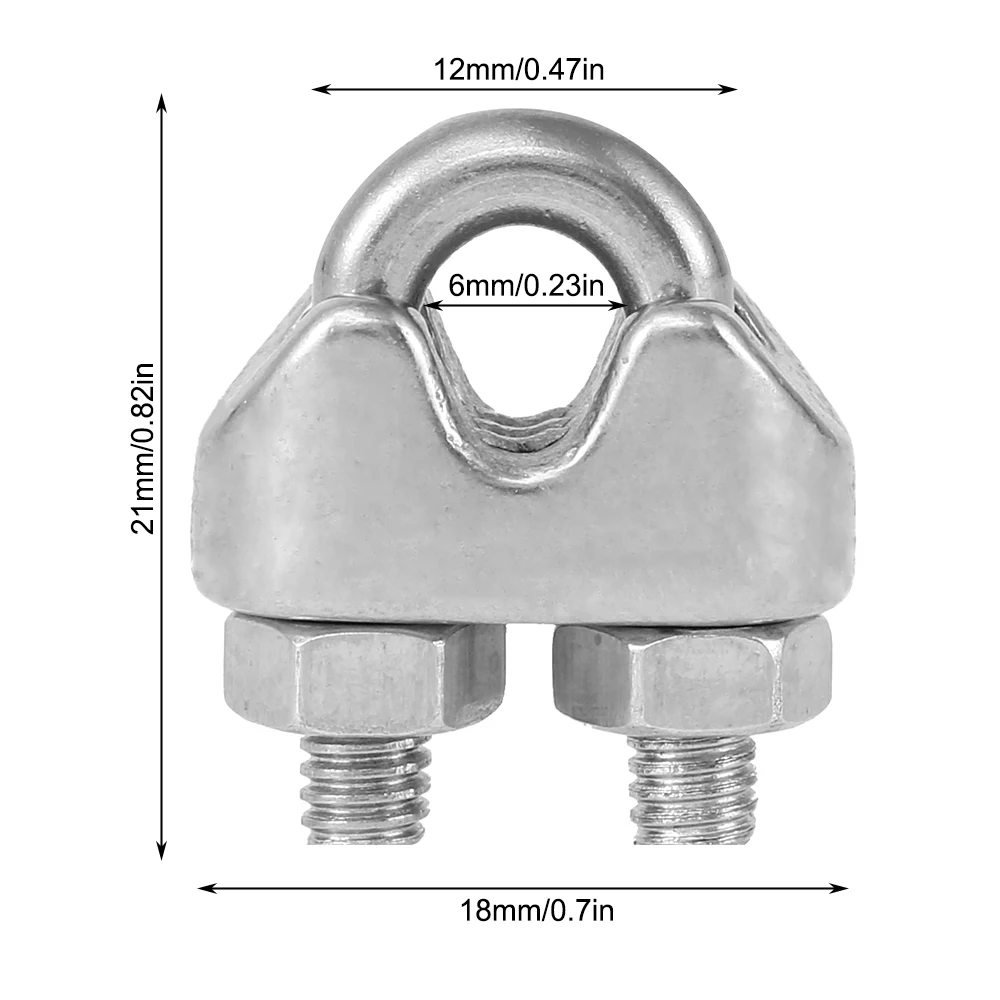 12Pcs U Type M3 Cable Clamps 3 - String Tension Clip 评论和价格