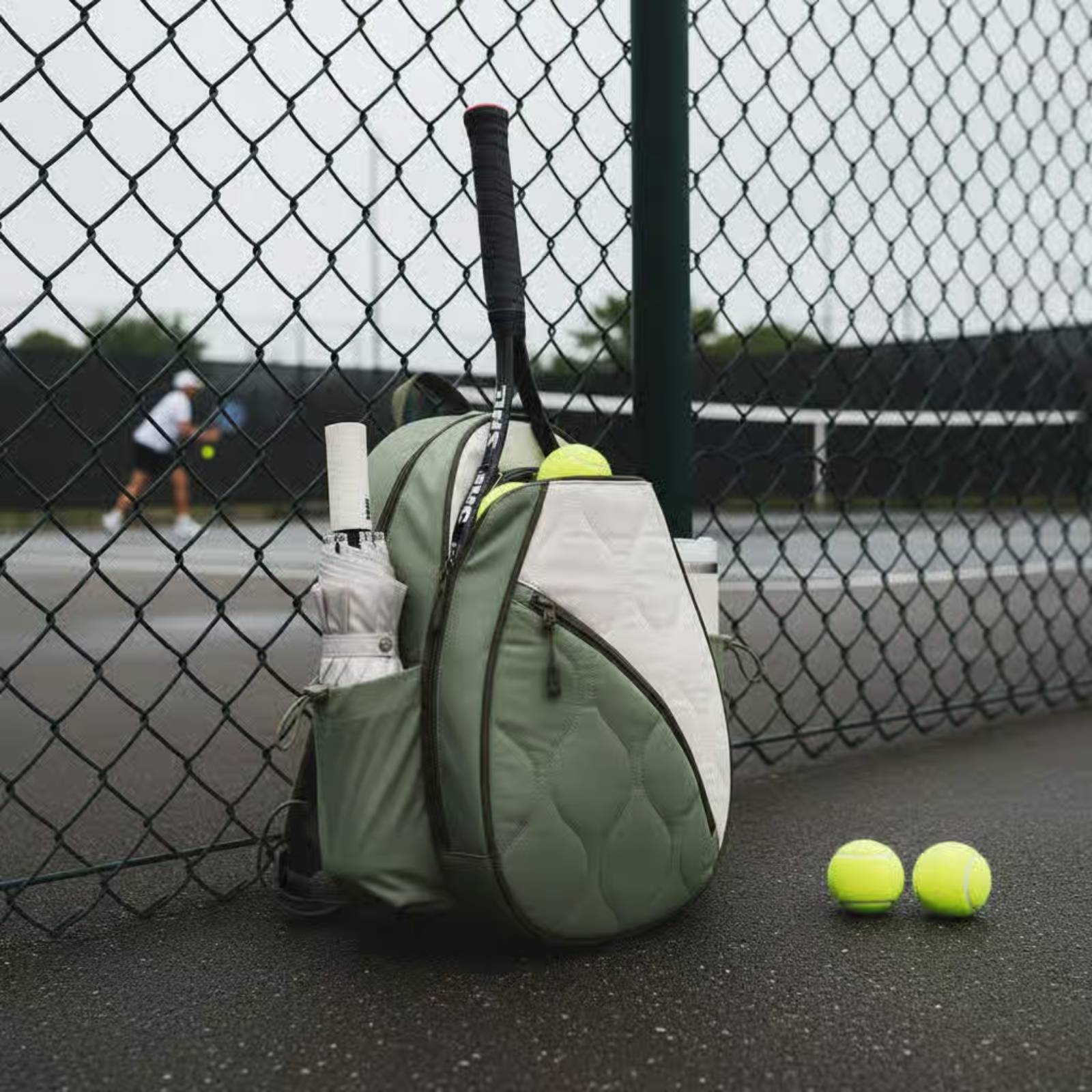 Tennis Backpack Teardrop-Shape - Backpack Racket Bag 评论和价格