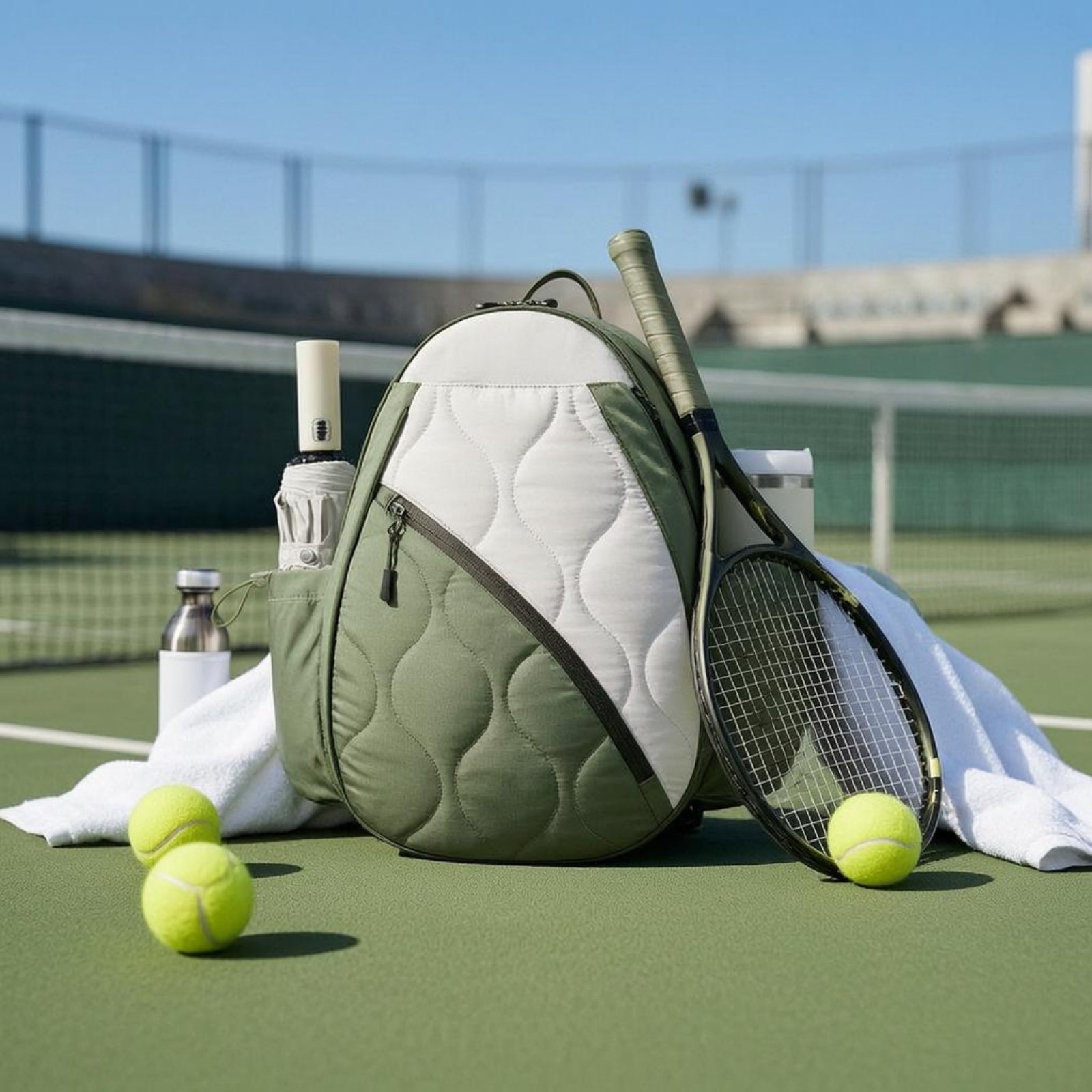 Tennis Backpack Teardrop-Shape - Backpack Racket Bag 评论和价格