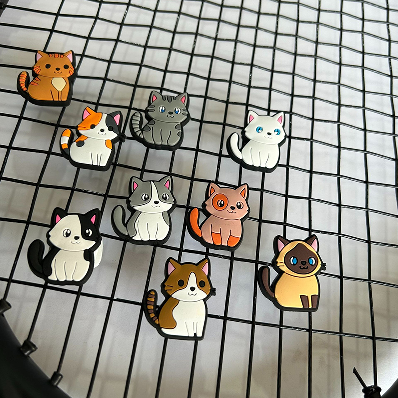1/6/8Pcs Cartoon Cat Tennis Vi - Badminton Anime 评论和价格