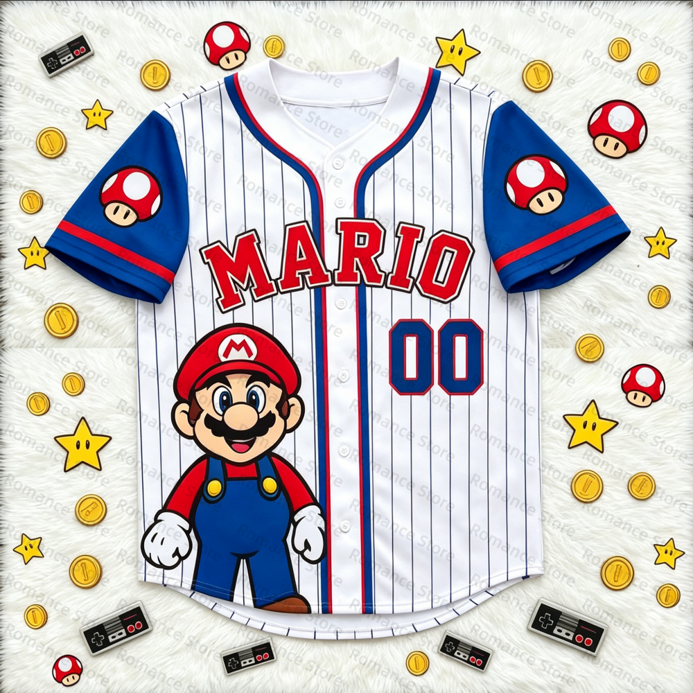 Super Mario Baseball Tops for  - Badminton Anime 评论和价格