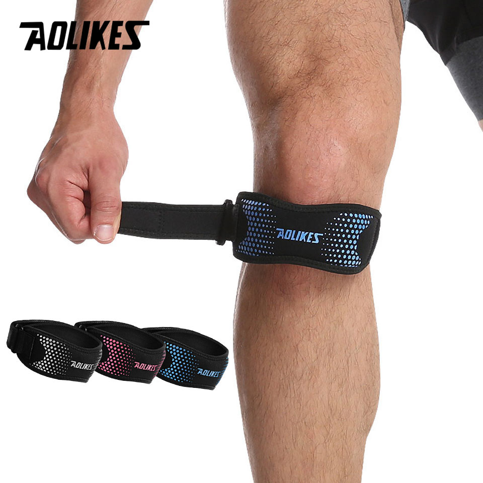 AOLIKES 1PCS Adjustable Knee P - Knee Brace Badminton 评论和价格