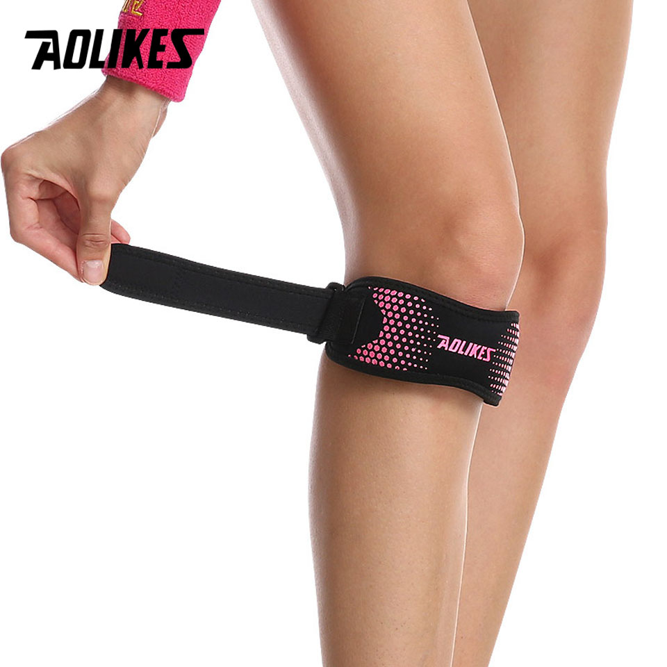 AOLIKES 1PCS Adjustable Knee P - Knee Brace Badminton 评论和价格