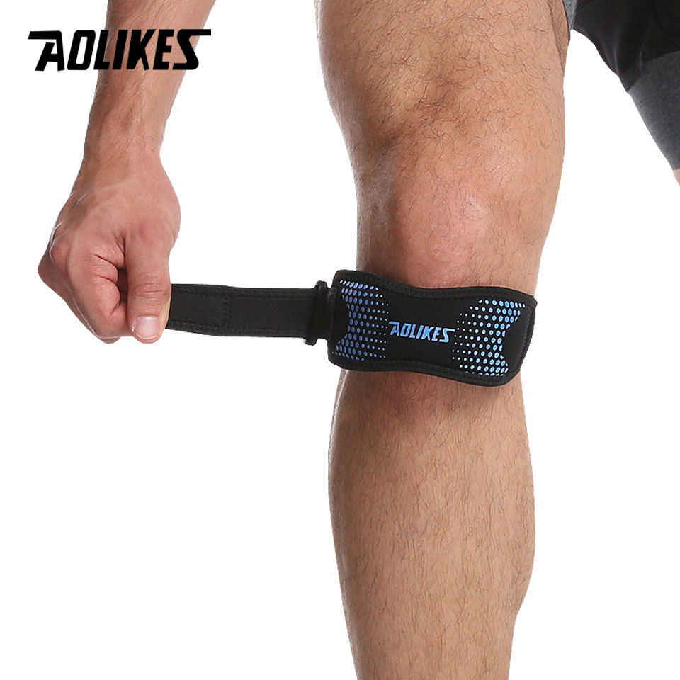 AOLIKES 1PCS Adjustable Knee P - Knee Brace Badminton 评论和价格