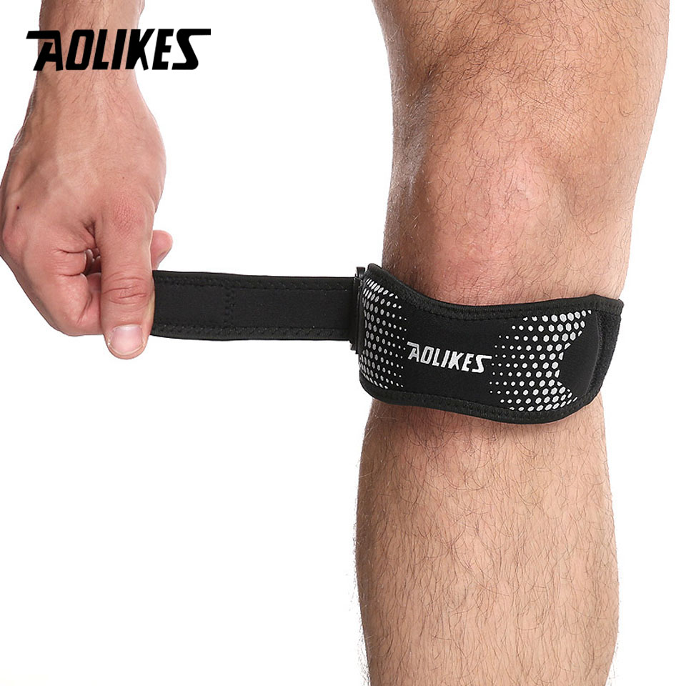 AOLIKES 1PCS Adjustable Knee P - Knee Brace Badminton 评论和价格