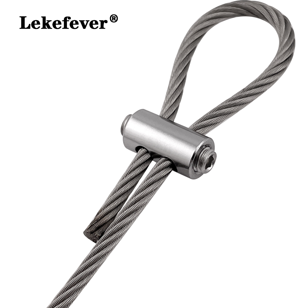 10pcs 2/3mm Wire Rope Clamp St - String Tension Clip 评论和价格