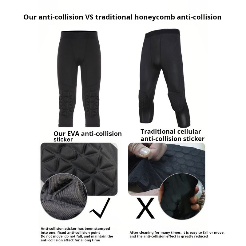 Youth Boys Capri Pants with Kn - Knee Brace Badminton 评论和价格