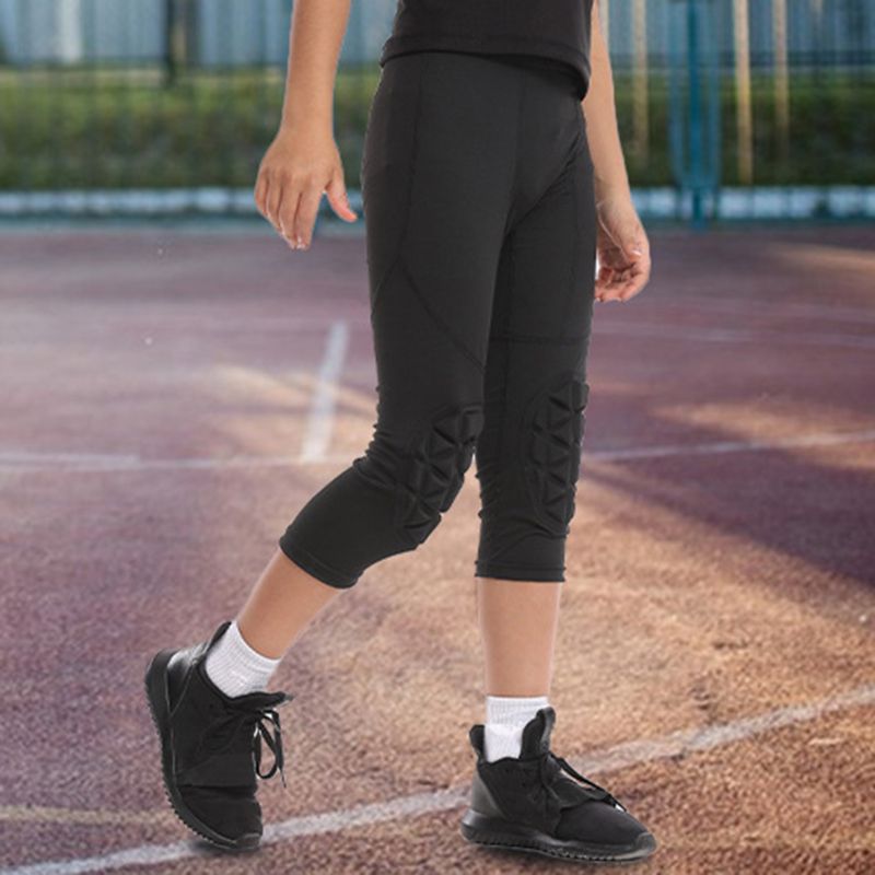 Youth Boys Capri Pants with Kn - Knee Brace Badminton 评论和价格